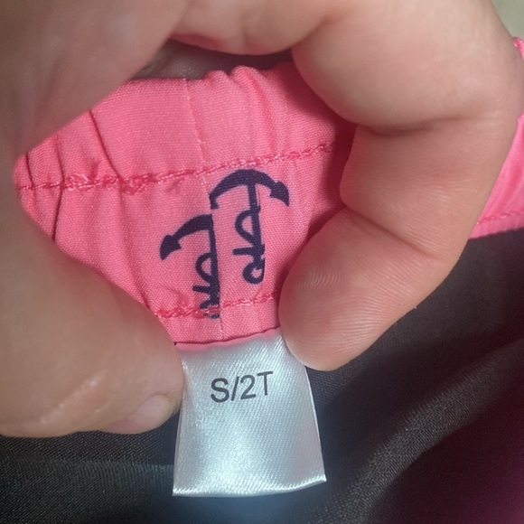 Pink Anchor Print Swim Shorts Boys 2T - Picture 3 of 7